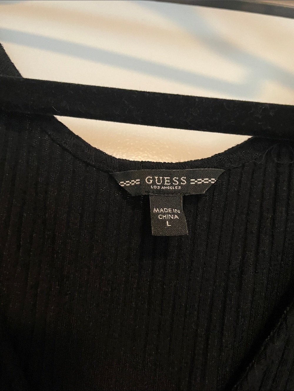 NWOT! Guess Black Ribbed Sleeveless Dress - Picture 2 of 7